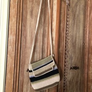 Striped Amanda Smith Macrame Bag